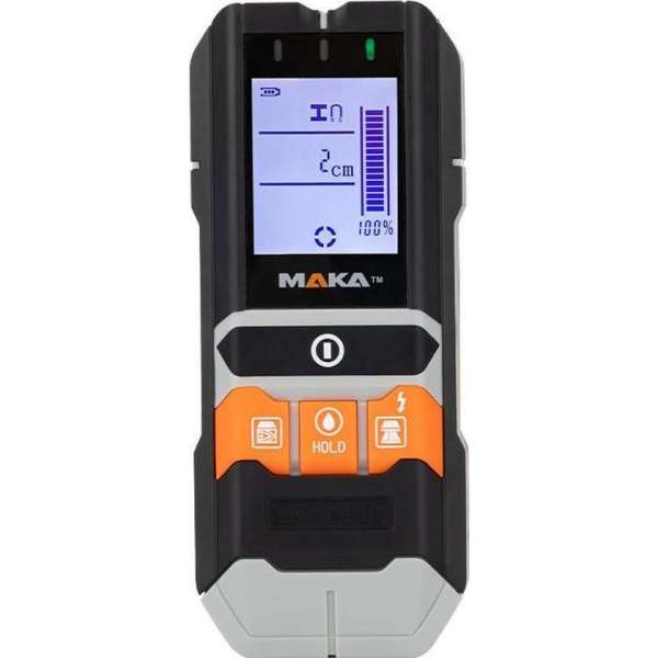 MAKA 4 in 1 Digitale multidetector - Leidingzoeker - Koper Metaal Hout en Vocht meting MAKA 4 in 1 Digitale multidetector - Leidingzoeker - Koper Metaal Hout en Vocht meting