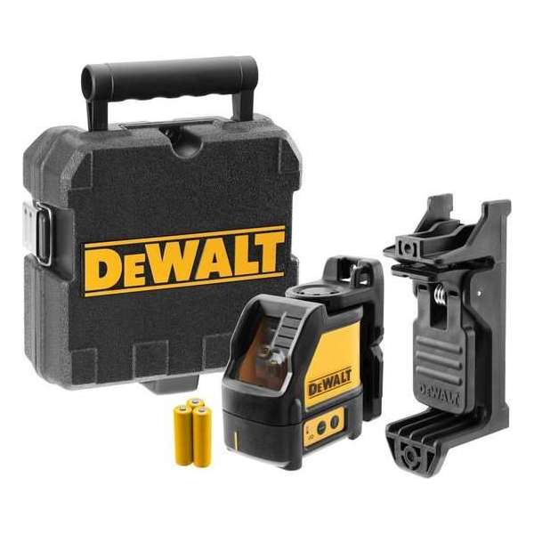 DeWALT DW088CG Zelfnivellerende kruis lijnlaser in koffer - 2 lijnen - 15m - Groen DeWALT DW088CG Zelfnivellerende kruis lijnlaser in koffer - 2 lijnen - 15m - Groen