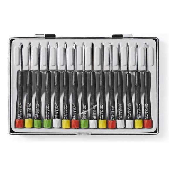 Nedis Precisieschroevendraaiers set van 15 stuks Nedis Precisieschroevendraaiers set van 15 stuks
