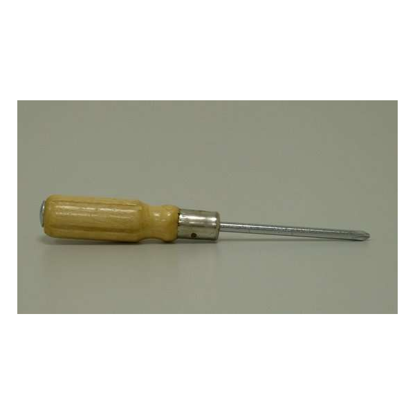 Schroevendraaier houten handvat Heavy-Duty Phillips No.0 75Mm Schroevendraaier houten handvat Heavy-Duty Phillips No.0 75Mm