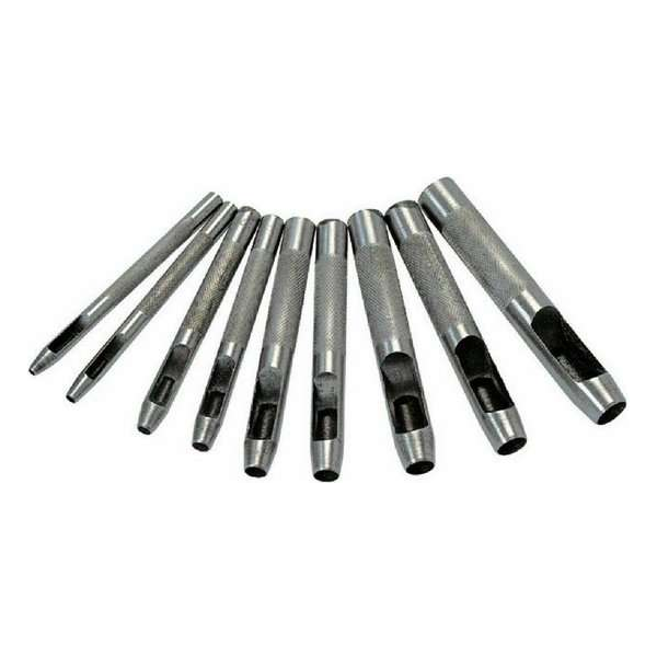 9-delige ponsenset 2,5 - 12,7 mm Set ponsen ponsen Gatenponspijpen 9-delige ponsenset 2,5 - 12,7 mm Set ponsen ponsen Gatenponspijpen