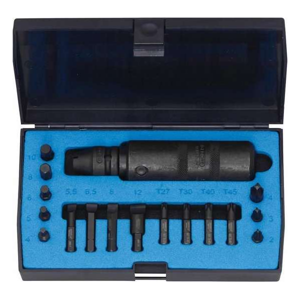 GEDORE Slagschroevendraaierset 1/2" K 1900-018 GEDORE Slagschroevendraaierset 1/2" K 1900-018