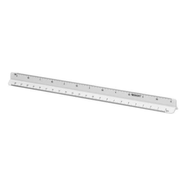 Schaalstok Westcott 30cm - 1:20-25-50-75-100-125 Schaalstok Westcott 30cm - 1:20-25-50-75-100-125