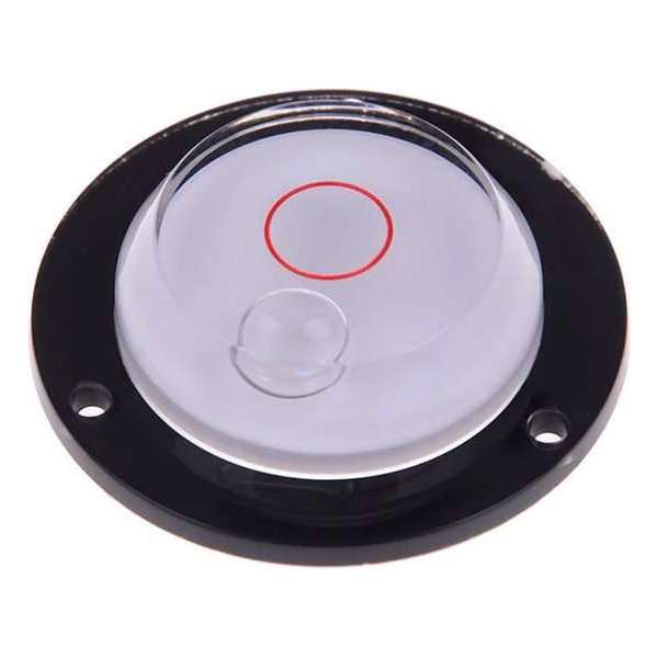 DW4Trading® Ronde waterpas wit/zwart ø43x8mm DW4Trading® Ronde waterpas wit/zwart ø43x8mm