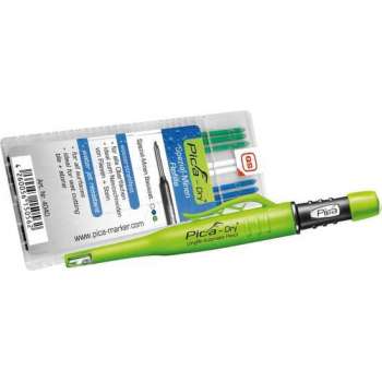 Pica Dry Markeerpotlood Bundel - LongLife Marker 3030 – Incl. 8x Grafiet Navulling 4040