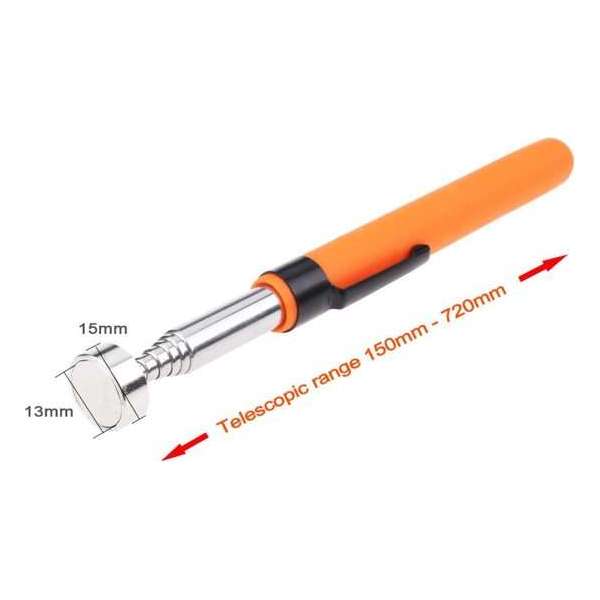 Telescopische magneetstok - magneetstick 15 tot 72 cm - magnetisch oppak gereedschap Telescopische magneetstok - magneetstick 15 tot 72 cm - magnetisch oppak gereedschap