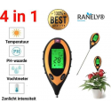4 in1 Ph meter digitaal - Ph meter grond - PH meter - Grondmeter - Vochtmeter