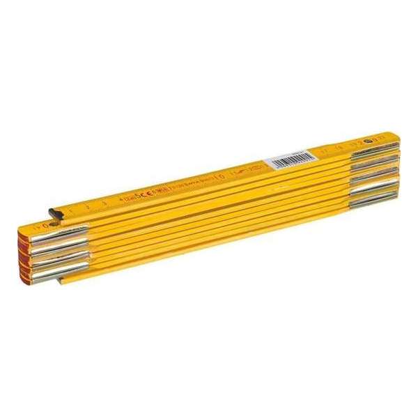 1x Duimstok 2 meter - meetgereedschap - handgereedschap klusartikelen - meetlatten / vouwmeters 1x Duimstok 2 meter - meetgereedschap - handgereedschap klusartikelen - meetlatten / vouwmeters