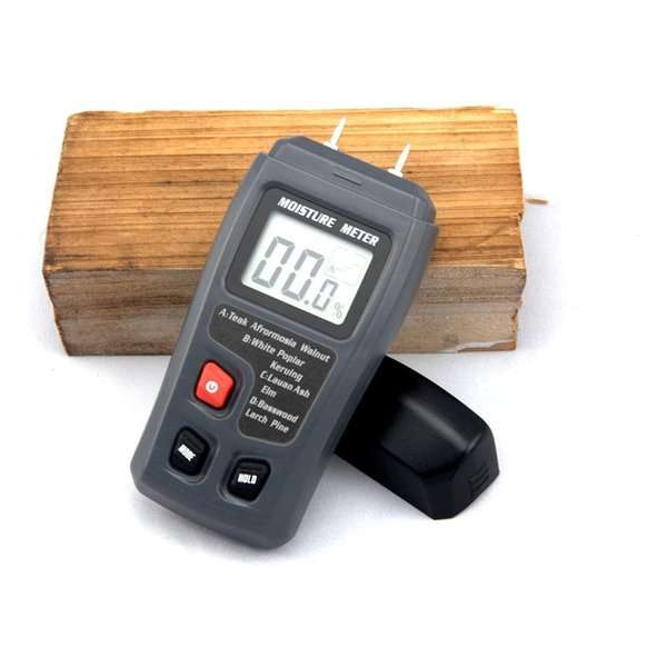 WiseGoods Hout Vochtmeter Digitaal - Hygrometer - Hout Vochtigheidsmeter Datalogger - Openhaardhout - 0-99,9% - Zwart WiseGoods Hout Vochtmeter Digitaal - Hygrometer - Hout Vochtigheidsmeter Datalogger - Openhaardhout - 0-99,9% - Zwart