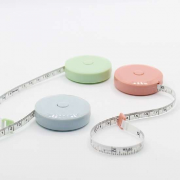 3 st  Rolmaat / Rolmeter - Meetlint 3 kleuren (Grijs, Roze, Groen) - 2 meter - Flexibel - Naaigereedschap