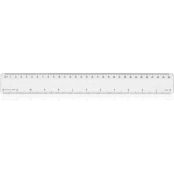 Liniaal - 30 cm - lineaal - meetlat - kantoor artikelen - kunststof - centimeter - transparant
