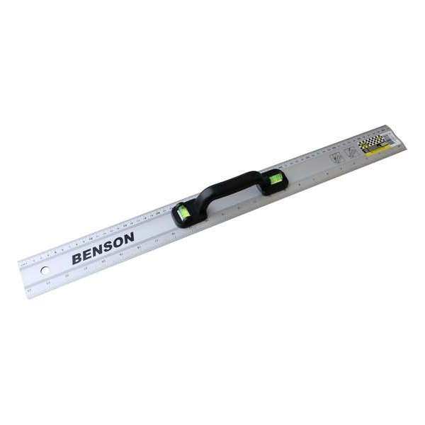 Benson Aluminium grip liniaal 60cm + Waterpas Benson Aluminium grip liniaal 60cm + Waterpas