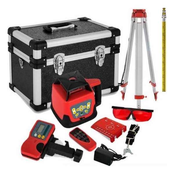 Dakta® Bouwlaser | Kruislijnlaser | Lijnlaser | Rotatielaser | Roterende Laser | Zelfnivellerend | op Statief | Met Opbergbox Dakta® Bouwlaser | Kruislijnlaser | Lijnlaser | Rotatielaser | Roterende Laser | Zelfnivellerend | op Statief | Met Opbergbox