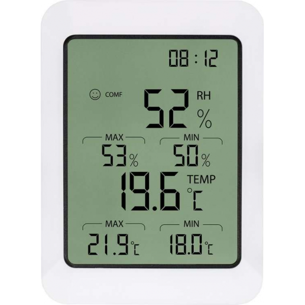 XIB Thermometer / Hygrometer / Hygrometer binnen / Hygrometer luchtvochtigheidsmeter / Thermometer binnen - Zwart met wit XIB Thermometer / Hygrometer / Hygrometer binnen / Hygrometer luchtvochtigheidsmeter / Thermometer binnen - Zwart met wit