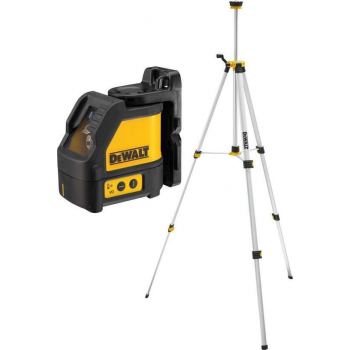 DeWalt DW088KTRI zelfnivellerende kruis lijnlaser in koffer (DW088K) & statief in tas (DE0881T) - 15m