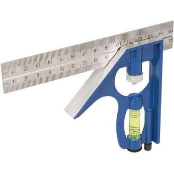 Silverline Combinatie Winkelhaak - 150 mm.