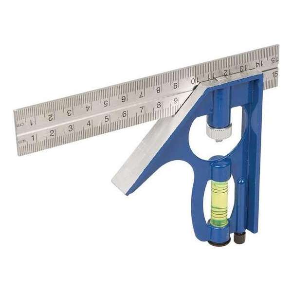 Silverline Combinatie Winkelhaak - 150 mm. Silverline Combinatie Winkelhaak - 150 mm.