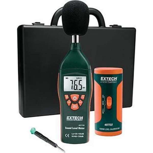 EXTECH 407732: geluidsmeter met laag/hoog bereik EXTECH 407732: geluidsmeter met laag/hoog bereik