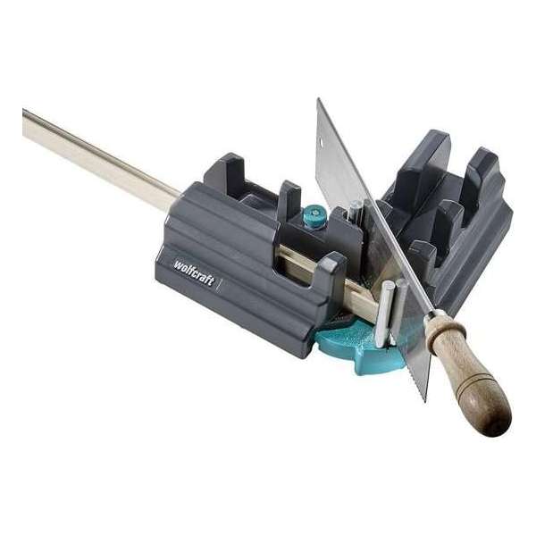 Wolfcraft 6948000 2-in-1 Zweihaak en verstekbak - 70mm Wolfcraft 6948000 2-in-1 Zweihaak en verstekbak - 70mm