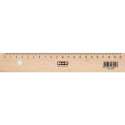Liniaal M+R 20 cm hout - met metaalinleg