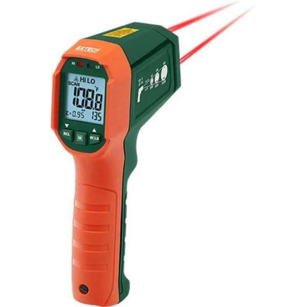 EXTECH IR320: Waterdichte Dual Laser IR Thermometer tot 650°C EXTECH IR320: Waterdichte Dual Laser IR Thermometer tot 650°C