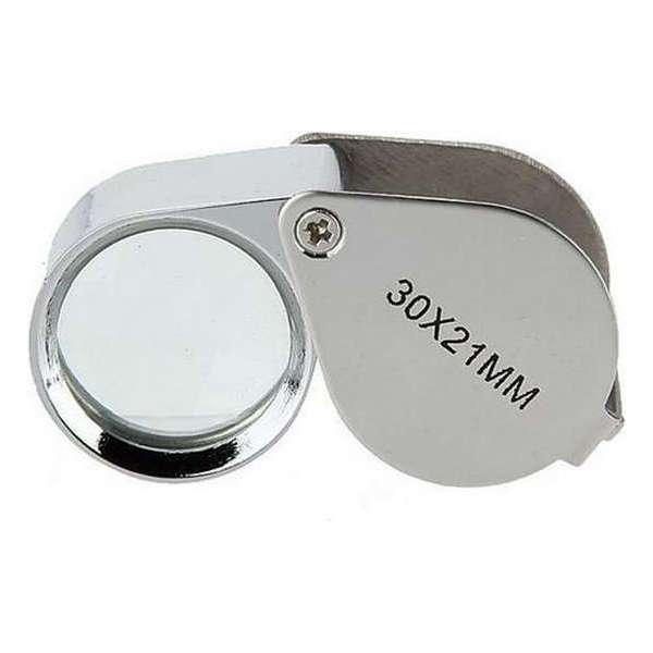 Juweliers vergrootglas loop loupe 30x vergroten 21mm / HaverCo Juweliers vergrootglas loop loupe 30x vergroten 21mm / HaverCo