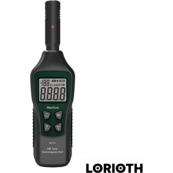 LORIOTH® Straling meter - EMF Meter - Radiatie Monitor - Dosimeter - Draagbaar - Zwart LORIOTH® Straling meter - EMF Meter - Radiatie Monitor - Dosimeter - Draagbaar - Zwart