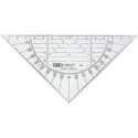 Geodriehoek M&R 160mm Transparant