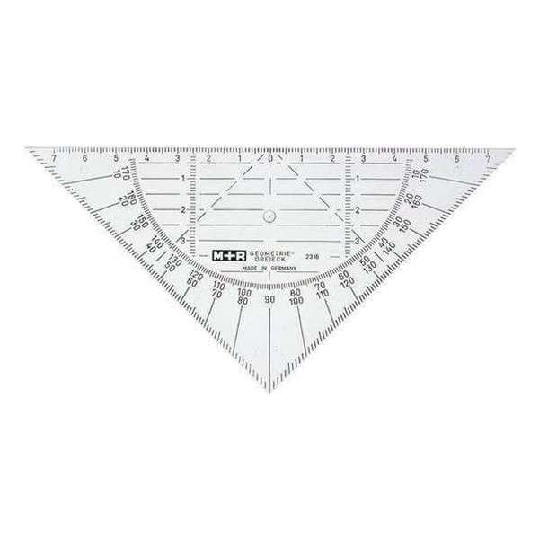 Geodriehoek M&R 160mm Transparant Geodriehoek M&R 160mm Transparant