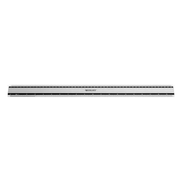 Liniaal Westcott aluminium 50 - cm met anti-slip Liniaal Westcott aluminium 50 - cm met anti-slip