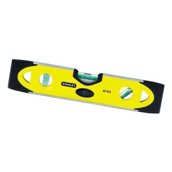Stanley Waterpas Torpedo 250mm Alu Magnetisch - 3L Stanley Waterpas Torpedo 250mm Alu Magnetisch - 3L