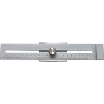 MIB 5057005 Afschrijfliniaal - RVS - 20cm