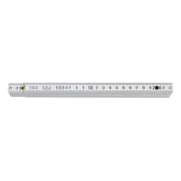 Duimstok 3500, Hout, Wit, 2 meter, B3507W DU Duimstok 3500, Hout, Wit, 2 meter, B3507W DU