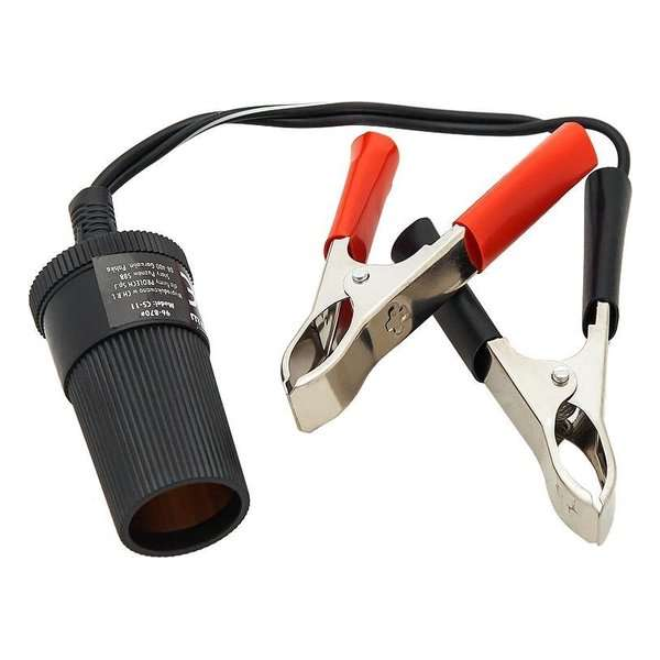 Accuklemmen met Sigaretten-aansteker Plug - 12 en 24 Volt Accuklemmen met Sigaretten-aansteker Plug - 12 en 24 Volt