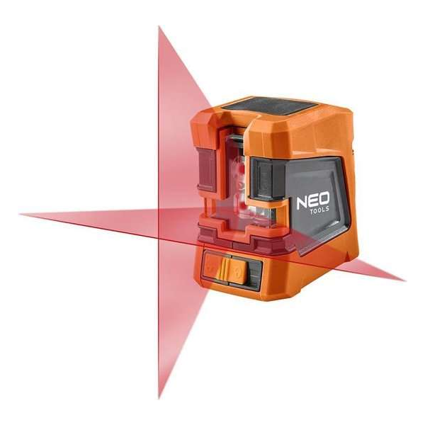 NEO kruis laser, magnetische houder, 15m automatische uitlijning NEO kruis laser, magnetische houder, 15m automatische uitlijning
