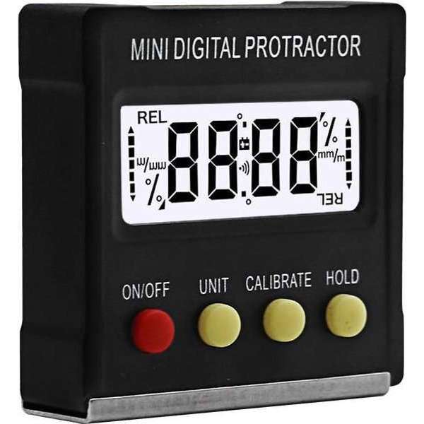 WiseGoods Premium Gradenboog Meter Digitaal - Digitale Hoekmeter Magnetisch - Inclinometer - Waterpas - 360 Graden Meten WiseGoods Premium Gradenboog Meter Digitaal - Digitale Hoekmeter Magnetisch - Inclinometer - Waterpas - 360 Graden Meten