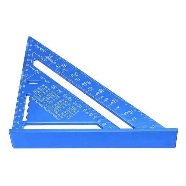 Dakta® Winkelhaak | 30 x 43cm | Metrische driehoek | Gradenboog 90° | Meetdriehoek | Aluminium | Blauw Dakta® Winkelhaak | 30 x 43cm | Metrische driehoek | Gradenboog 90° | Meetdriehoek | Aluminium | Blauw