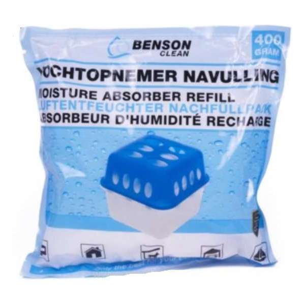 Navulling Vochtvreter 400 gram, universeel Navulling Vochtvreter 400 gram, universeel