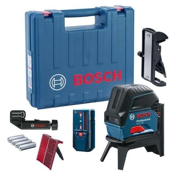 Bosch GCL 2-50 Punt-/lijnlaser in koffer - 20m Bosch GCL 2-50 Punt-/lijnlaser in koffer - 20m