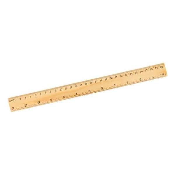 Liniaal hout 30 cm Liniaal hout 30 cm