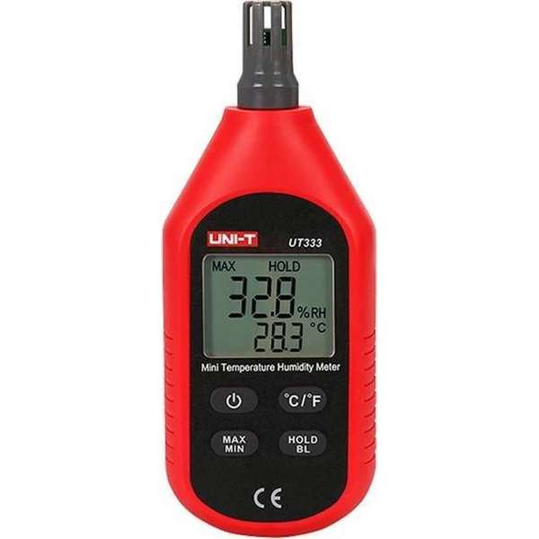 Thermometer Luchtvochtigheid Digitaal Mobiel - UT333 Rood Thermometer Luchtvochtigheid Digitaal Mobiel - UT333 Rood