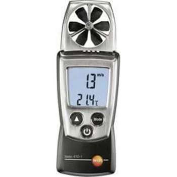 TES luchtsnelheidsmeter 410, ind/aanduiding dig, display verlicht