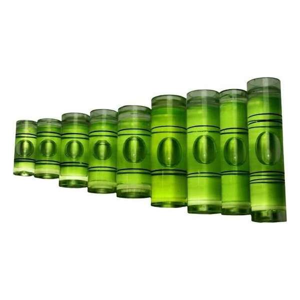 Set van 20 libellen voor waterpas (maat 1, groen) Set van 20 libellen voor waterpas (maat 1, groen)