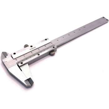 Schuifmaat Analoog – Caliper metaal 100mm – Noniusschuifmaat Analog Caliper RVS – Geleverd in een opbergdoos