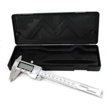 Digitale Schuifmaat RVS - Caliper Schuifpasser - 150mm – Inclusief opbergdoos