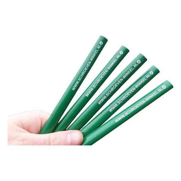Schroeven-winkel.nl timmermanspotlood - bouwpotlood - aftekenwerk potlood - 18 cm 10 stuks Schroeven-winkel.nl timmermanspotlood - bouwpotlood - aftekenwerk potlood - 18 cm 10 stuks