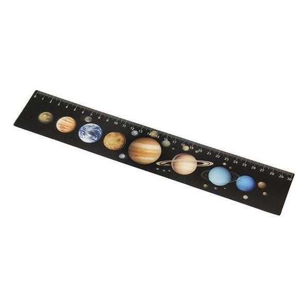 Schoolspullen liniaal met planeten - linialen met zonnestelsel ruimtevaart thema - schoolspullen voor kinderen Schoolspullen liniaal met planeten - linialen met zonnestelsel ruimtevaart thema - schoolspullen voor kinderen