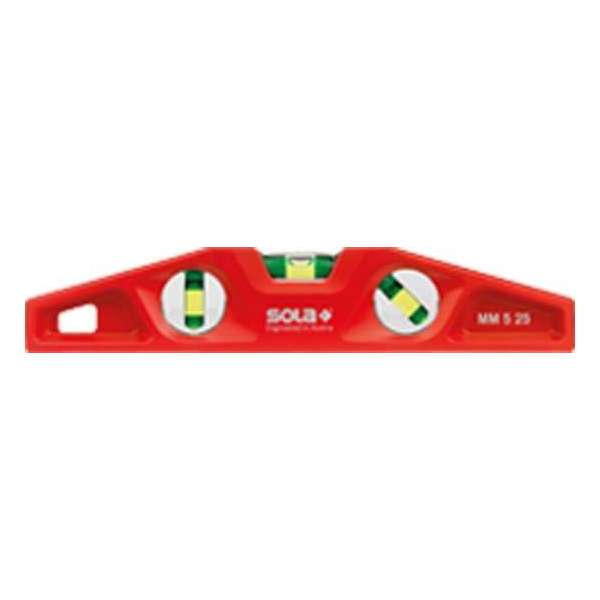 Sola MM 5 25 Torpedo waterpas - magnetisch - 250mm Sola MM 5 25 Torpedo waterpas - magnetisch - 250mm