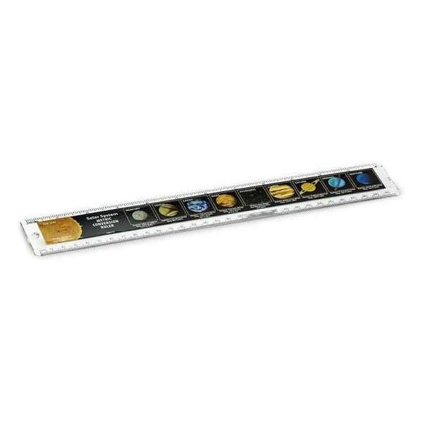 Safari Lineaal Zonnestelsel 30 Cm Zwart/transparant Safari Lineaal Zonnestelsel 30 Cm Zwart/transparant