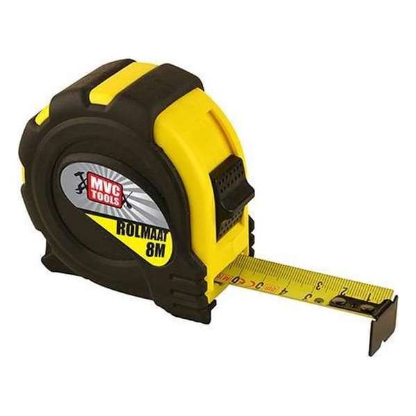 Rolmaat 8 meter - 25mm - met magneetkop Rolmaat 8 meter - 25mm - met magneetkop